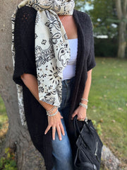 Black Cosy Edge To Edge Cardi Mabel