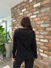 Black Diamante Two Piece Tracksuit Nina