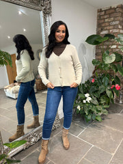 Stone Soft Knit Cardi Kesha