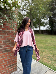 Rose V-Neck Reverse Seam Knit Diana