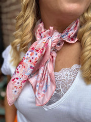 Peach Ditsy Summer Floral Scarf