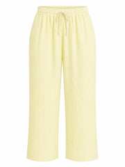 Lemon Bubble Cotton Trousers