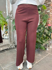 Chocolate Wide Leg Trousers Jane