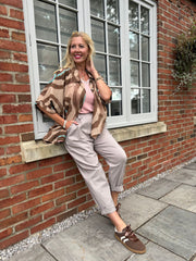 Camel Tie Dye Print Blouse Katherine