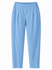 Light Blue Barrel Leg Trousers