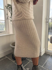 Stone Cable Detail Ribbed Two Piece