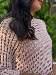 Rose Asymmetric Loose Knit Melody