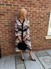 Stone Zig Zag Longline Dress Briella