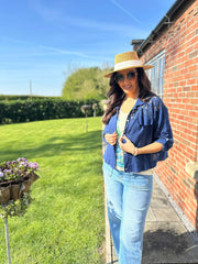 Navy Lace Detail Jacket Saylor