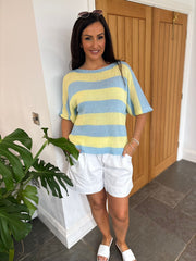 White Relaxed Shorts Sienna