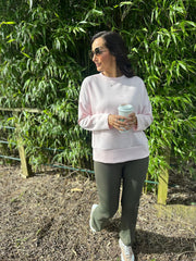 Khaki Kick Flare Gym Leggings