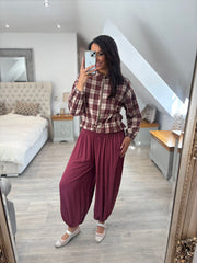 Wine Check Zip Jacket Remi
