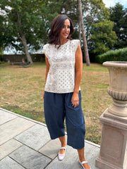 Stone Sleeveless Paisley Top Caitlyn