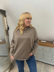 Mocha Hooded Sweat Top Ada