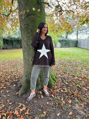 Chocolate Star Knit Evelyn
