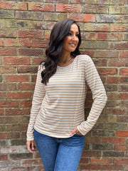 Stone Striped Super Soft Round Neck