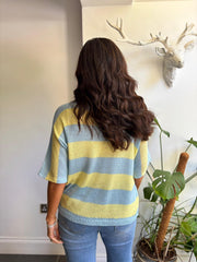 Blue Stripe Knit Luna