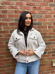 Stone Brushed Wool Jacket Lynda