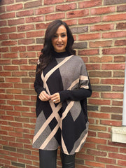 Black Diamond Knitted Jumper Victoria