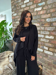 Black Waterfall Cardi Juliet