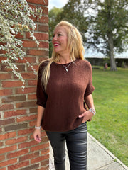 Chocolate Soft Knit Amelia