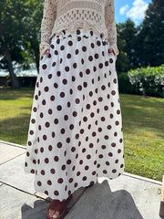 White Polka Dot Skirt Amy