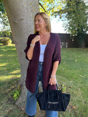 Wine Cosy Edge To Edge Cardi Mabel