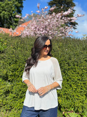 Stone Net Sleeve Top Julia