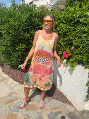 Multicolour Exotic Shimmer Dress Tatiana