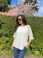 Stone Net Sleeve Top Julia