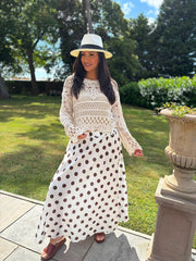 Stone Crochet Patterned Jumper Stephanie