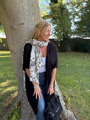 Black Cosy Edge To Edge Cardi Mabel