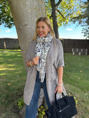 Mocha Cosy Edge To Edge Cardi Mabel