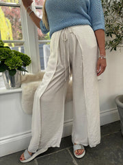 Stone Tie Detail Wrap Trousers