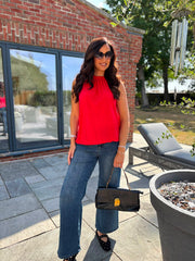 Red Halter Neck Top Jessie