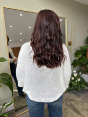 Winter White Gathered Knit Florence