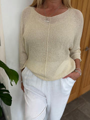 Stone V Neck Knit Jodie