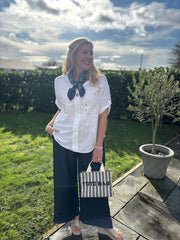 White Embroidered Floral Top Jasmine