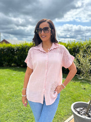 Rose Net Floral Blouse Sapphira