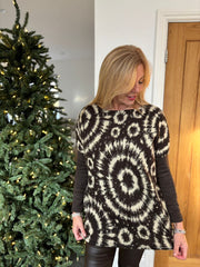 Chocolate Tie Dye Knit Skylar