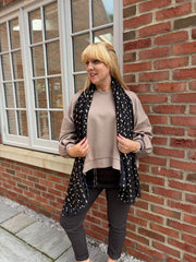 Black Mini Love Heart Scarf