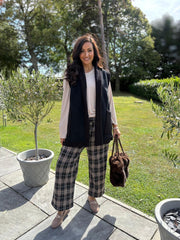 Black Sherpa Textured Gilet