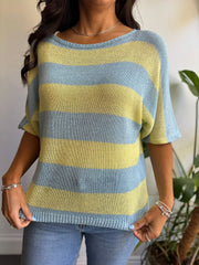 Blue Stripe Knit Luna