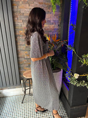 Silver Shimmer Diamante Dress Hazel