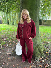 Wine Zip Up Hoodie Alice