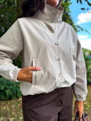 Stone High Neck Jacket Mila