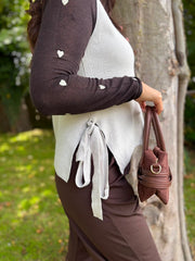 Stone Tie Detail Knitted Tank Lola