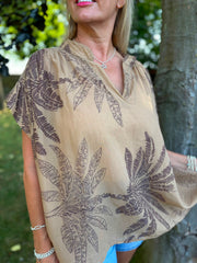 Camel Palm Leaf Top Millie