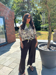 Stone Mixed Animal Print Shirt Davina