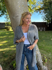 Grey Cosy Edge To Edge Cardi Mabel